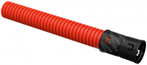 Изображение CTG12-040-K04-100-R | Труба двустенная ПНД гибкая д.40мм для кабельной канализации Бухта 100м, с протяжкой, цвет красный, CTG12-040-K04-100-R IEK (ИЭК)