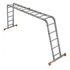 Изображение 120731 | Стремянка-трансформер шарнирная 4 х 5 рабочая высота 6,5 м MULTIMATIC