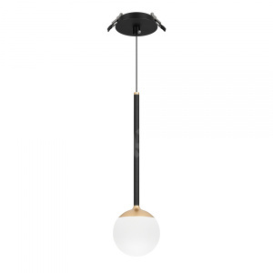 Изображение 056420 | Светильник SP-BEADS-HANG-BUILT-T-R100-8W Warm3000 (BK-GD, 180 deg, 230V) (Arlight, IP20 Металл, 5 ле