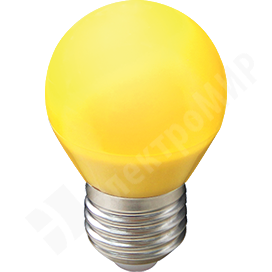 Изображение K7CY50ELB | Лампа светодиодная G45 Yellow 5 Вт 220В E27 шар Желтый матовая колба K7CY50ELB Ecola