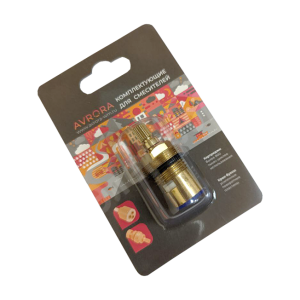 Изображение AV0110C | Кран-букса керамическая для смесителя AVRORA, 180° AV0110C