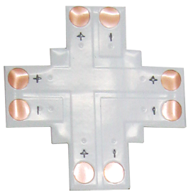 Изображение SC21FXESB LED strip connector | Гибкая соед. плата X для зажимного разъема 10мм 2-pin (Упаковка 5 шт) (SMD5050) SC21FXESB LED strip connector Ecola