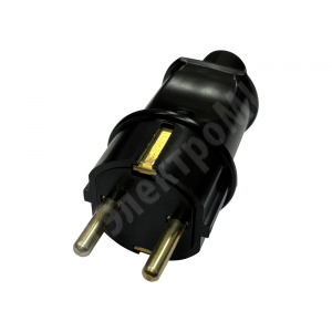 Изображение EPS11-16-02-20 | Вилка кабельная прямая, пластик, IP20, 16А, с/з, чёрная, В16-005