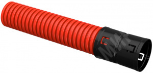 Изображение CTG12-063-K04-050-R | Труба двустенная ПНД гибкая д.63мм для кабельной канализации Бухта 50м, с протяжкой, цвет красный, с