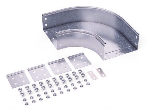 Изображение 36005K | Угол CPO 90 горизонтальный 90° 300х50 в комплекте с крепежными элементами и соединительными пластина 36005K DKC (ДКС)