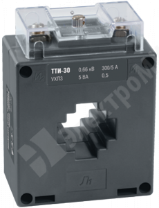 Изображение ITT20-3-05-0200 | Трансформатор тока   200/5А   5ВА кл.0,5S под шину разм. до  30х10(30х10)мм под диам.кабеля 20 мм се ITT20-3-05-0200 IEK (ИЭК)