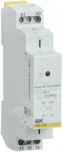 Изображение OIR-116-ACDC12V | Промежут. реле.OIR 1 конт (16А). 12 В AC/DC IEK OIR-116-ACDC12V IEK (ИЭК)