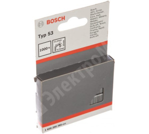 Изображение 1609200366 | Скобы для степлера (тип 53, 10мм) (1000шт в упаковке) 1609200366 Bosch