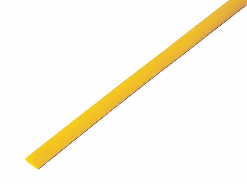 Изображение 20-6002 | Трубка термоусаживаемая тонкостенная 6,0/3,0 мм, желтая, L=1м, до 0,6кВ 20-6002 REXANT