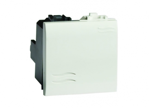 Изображение 76022B | Выключатель типа кнопка, белый, «Brava», 2 модуля 76022B DKC (ДКС)