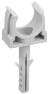 Изображение CTA10MP-CT16-K41-100 | Держатель с защёлкой и дюбелем CT16 (без винта) CTA10MP-CT16-K41-100 IEK (ИЭК)