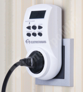 Изображение a026137 | Розетка-таймер 3.6кВт 16А IP20 220В TMH-E-4 a026137 Электростандарт