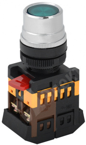 Изображение BBT10-ABLF-K06 | Кнопка ABLF-22 зеленый d22мм неон/240В 1з+1р ИЭК BBT10-ABLF-K06 IEK (ИЭК)