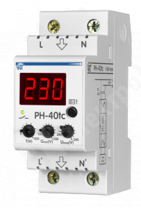 Изображение 3425600040tс | Реле напряжения 220/230В 40А до 9кВт 2-мод., журнал аварий, термозащита тип РН-40tc