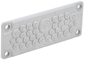 Изображение TI-00D-MC-035-65 | TITAN Ввод кабельный мембр. 35 отв. d=7-32мм IP65 серый IEK TI-00D-MC-035-65 IEK (ИЭК)