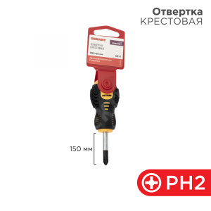 Изображение 12-4730 | Отвертка крестовая PH2x40мм, двуxкомпонентная рукоятка REXANT
