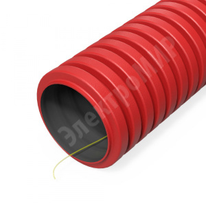 Изображение PR15.0252 | Труба гофрированная двустенная ПНД гибкая тип 450 (SN29) с/з красная d40 мм (100м/600м уп/пал) Промр