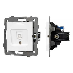 Изображение 049842 | Розетка компьютерная RJ45 кат.6 белый SCT-MPC1-PL-WH-V  AKIRY-PERIO-OMALI-XSILO Arlight