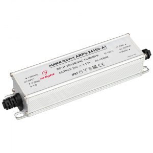 Изображение 033093 | Блок питания ARPV-24100-A1 (24V, 4.16A, 100W) (ARL, IP67 Металл, 3 года) 033093 Arlight