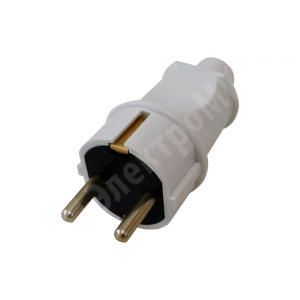 Изображение EPS11-16-03-20 | Вилка кабельная прямая, пластик, IP20, 16А, с/з, белая, В16-005