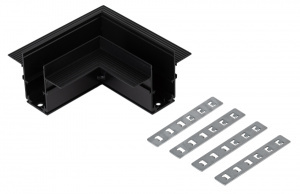 Изображение Б0054782 | Коннектор TRM-R20-CC-B угловой для встраиваемого магнитного шинопровода NOVA TRM-R20 черный