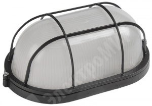 Изображение LNPP0-1402-1-060-K02 | Светильник накл.для Л.Н.60Вт IP54 овал черный c решёткой НПП1402 LNPP0-1402-1-060-K02 IEK (ИЭК)