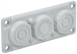 Изображение TI-00D-MC-006-65 | TITAN Ввод кабельный мембр. 6 отв. d=6-59мм IP65 серый IEK TI-00D-MC-006-65 IEK (ИЭК)