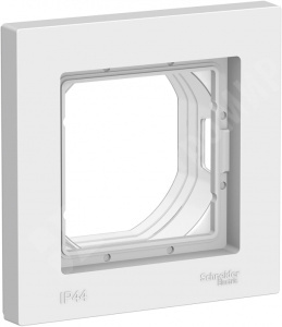 Изображение ATN440101 | Рамка 1 пост IP44 белый Atlas Aqua ATN440101 Systeme Electric