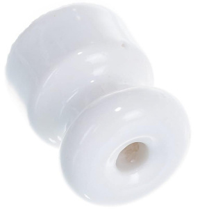 Изображение Изолятор белый керамический | Изолятор керамический белый Винтаж Изолятор белый в магазине ЭлектроМИР