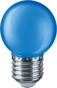 Изображение 71829 | Лампа светодиодная 1 Вт 220-240В Е27 шарик, синий NLL-G45-1-230-B-E27 71829 Navigator