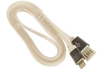 Изображение CC-ApUSBgy1m | Кабель USB 2.0 Cablexpert CC-ApUSBgy1m, AM/Lightning 8P, 1м, мультиразъем USB A, силиконовый шнур, р CC-ApUSBgy1m Gembird