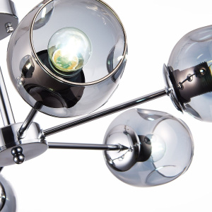 Изображение 155402 | Светильник подвесной для 3-х ламп E27 по 60Вт макс., никель/ бежевый CORDA 155402 SLV by Marbel