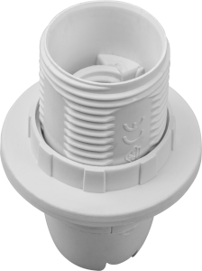 Изображение 71602 | Патрон Е14 термостойкий пластик с кольцом, белый NLH-PL-R1-E14* 71602 Navigator в магазине ЭлектроМИР