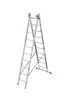 Изображение 129680 | Лестница универсальная 3 х 10 перекладин рабочая высота 7,65 м TRIBILO 129680 Krause в магазине ЭлектроМИР