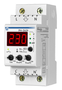 Изображение 3425600263т | Реле напряжения 220/230В 63А до 14кВт 2-мод., журнал аварий тип РН-263t 3425600263т Новатек-Электро