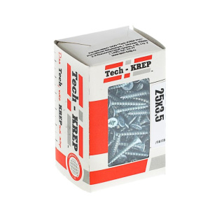 Изображение 102170 | Саморезы универсальные  25х3,5 мм (200 шт)  оцинкованные - коробка с ок. 102170 Tech-KREP