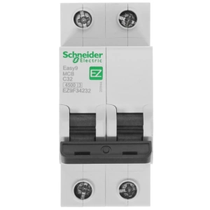 Изображение EZ9F34232 | Автоматический выключатель 2-полюсный 32А тип С 4,5кА серия Easy9 в магазине ЭлектроМИР