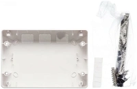Изображение CNK 40-12-1 | Бокс настенного монтажа 12мод белый с прозрачной черной дверью IP41