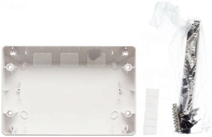 Изображение CNK 40-12-1 | Бокс настенного монтажа 12мод. белый с прозрачной черной дверью IP41 CNK 40-12-1 Tekfor