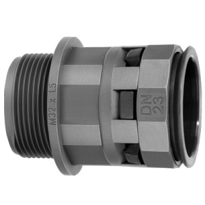 Изображение PAM12M20N | Муфта труба-коробка DN 12 мм, М20х1,5, полиамид, цвет черный PAM12M20N DKC (ДКС)