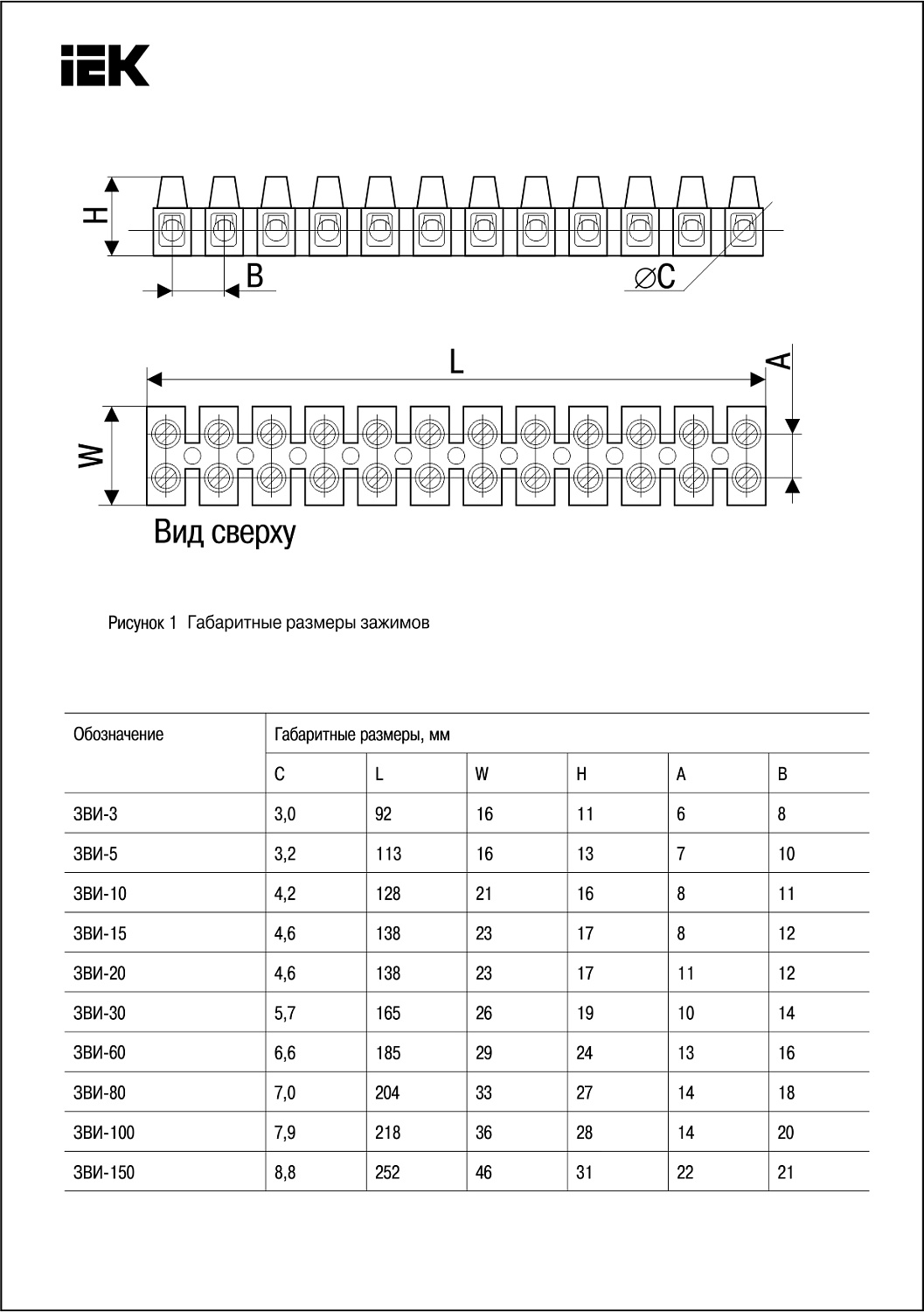 Зажим винтовой соединительный изолированный, 2,5-6 мм², 10А, 12 пар, латунь, ЗВИ-10 н/г