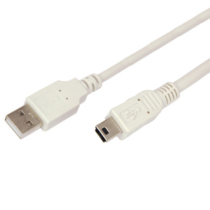 Изображение 18-1136 | Шнур USB A(штекер) - Mini 5pin USB B(штекер) 5 мм Rexant, серый, 3 м 18-1136 REXANT