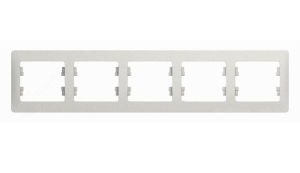 Изображение GSL000605 | Рамка 5 постов перламутр Glossa GSL000605 Systeme Electric