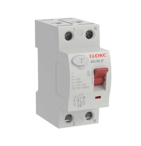 Изображение MDL100-2P4-63-AC | Устройство защитного отключения УЗО ВДТ YON MAX MDL100, 2P, 300mA, 63A,тип АС