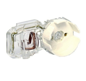 Изображение AAGS 3142/C-TR | Патрон G13 для ламп Т8 торцевой накидной прозрачный со стартеродержателем AAGS 3142/C-TR A.A.G.STUCCHI