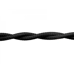 Изображение Винтаж 3x2,5 черный (бух. 10м) | Провод 3x2,5 декоративный черный (бух. 10м) Винтаж 3x2,5 черный (бух. 10м) Винтаж