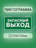 Изображение ЗВ2110 | Пиктограмма "ЗАПАСНЫЙ ВЫХОД" 210х100 к VOLNA ЗВ2110 Белый свет в магазине ЭлектроМИР