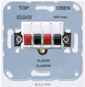 Изображение SLA2WW | Аудиорозетка белый JUNG SLA2WW JUNG