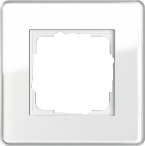 Изображение 0211512 | Рамка 1 пост белое стекло ESPRIT C 0211512 Gira
